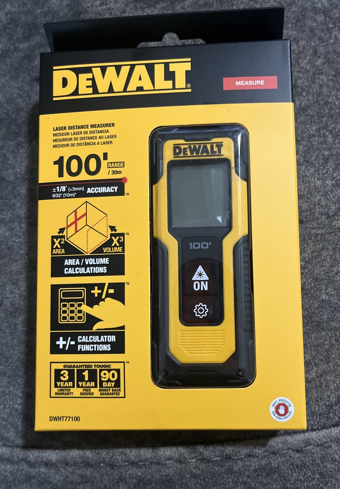Dewalt 100ft Laser Distance Measurer (DWHT77100)