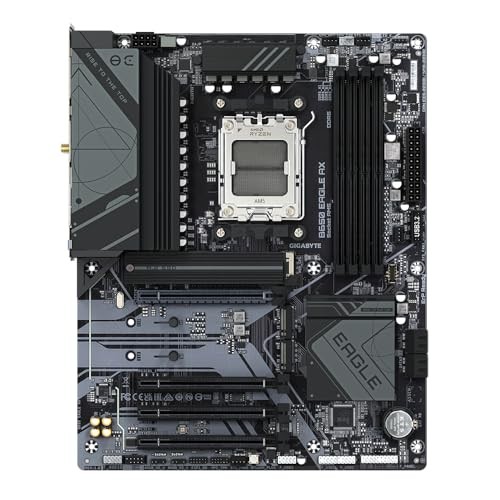 GIGABYTE B650 EAGLE AX AMD AM5 SOCKET MOTHERBOARD, ATX, 4X DDR5 SLOTS, -  BLACK