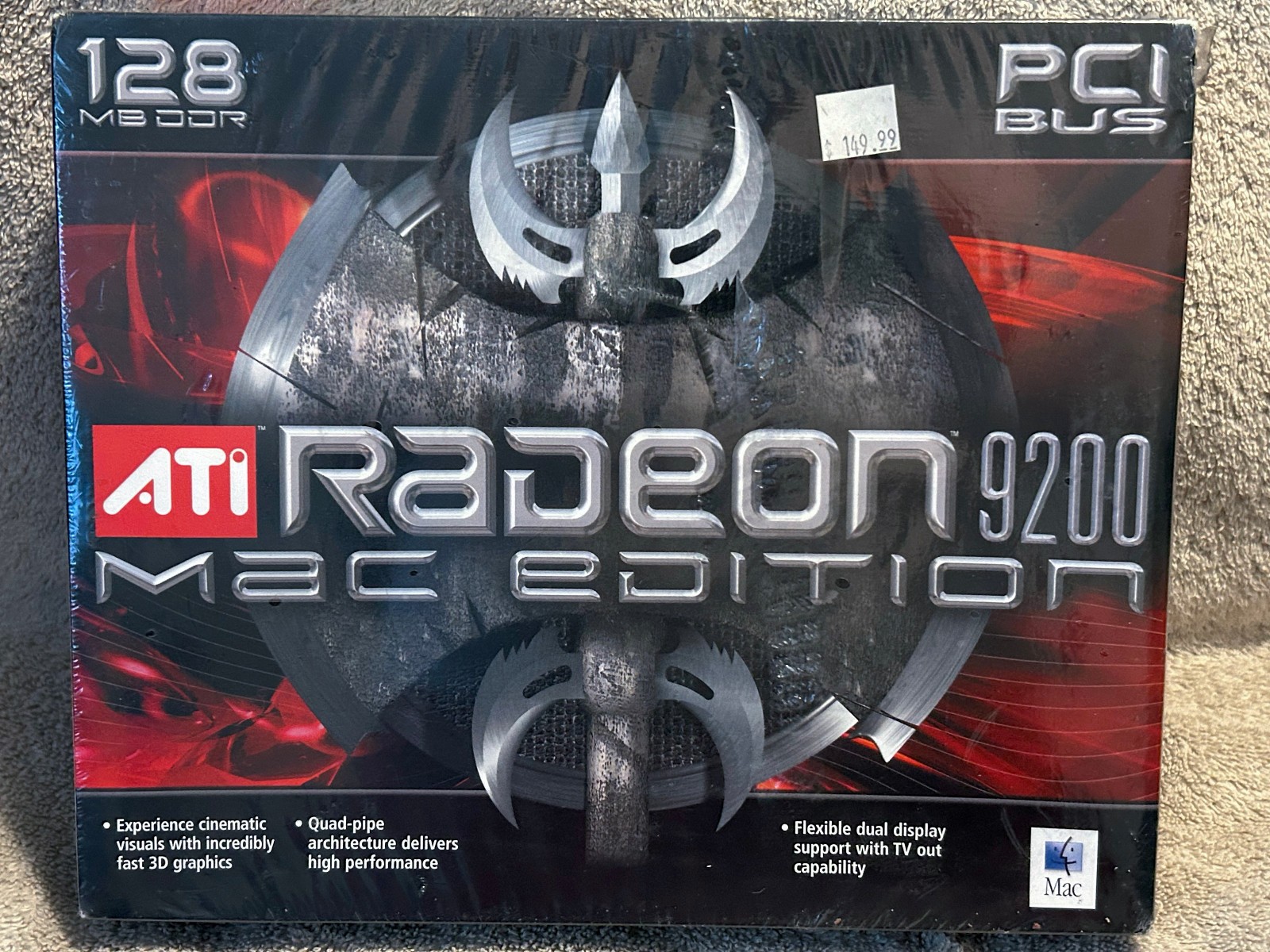 ATI Radeon 9200 Mac Edition 128MB PCI – Factory Sealed NOS – ATI P/N 100-436011 
