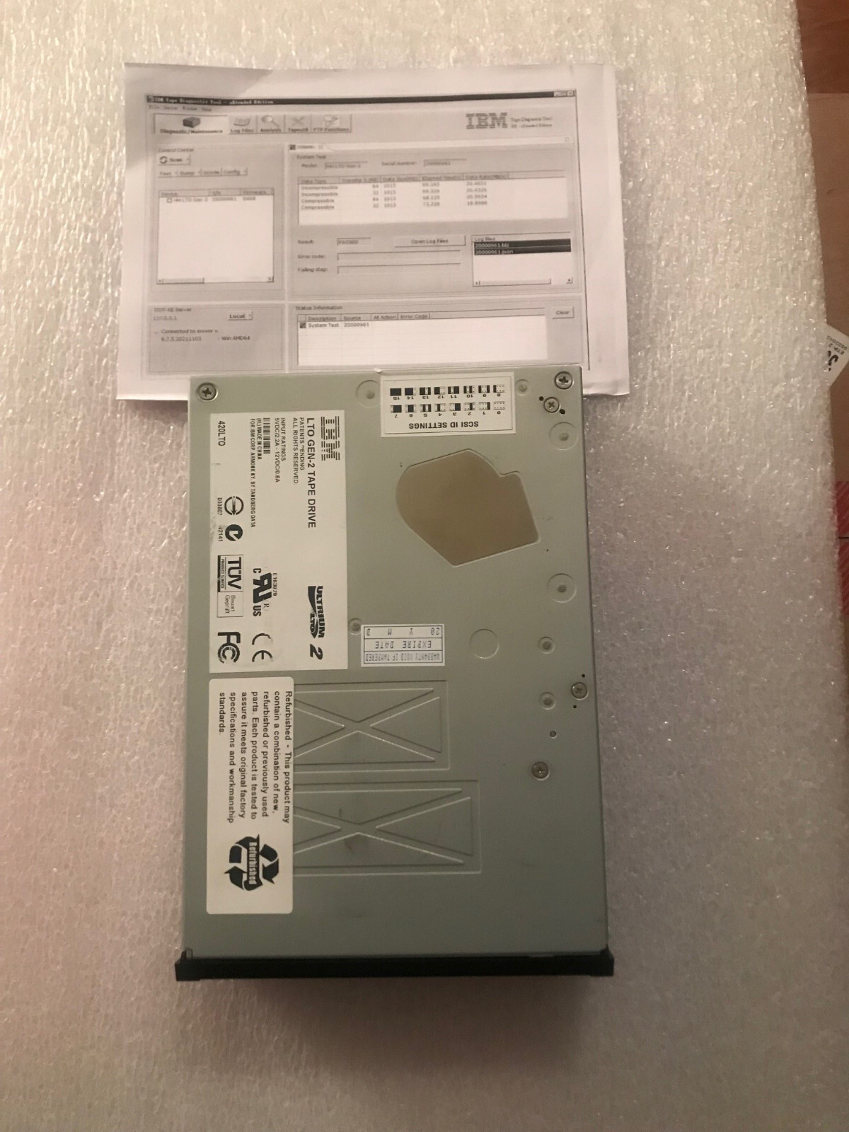 Tandberg IBM 23R3214 LTO2 HH SCSI Drive23R3247 96P1774 39M5658 9406-5755 420LTO