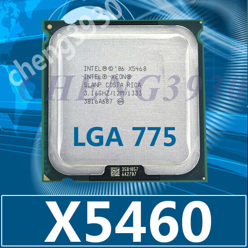  Intel Xeon X5460 Quad-Core 3.16 GHz 12M 1333MHz SLANPLGA 775 CPU-processor