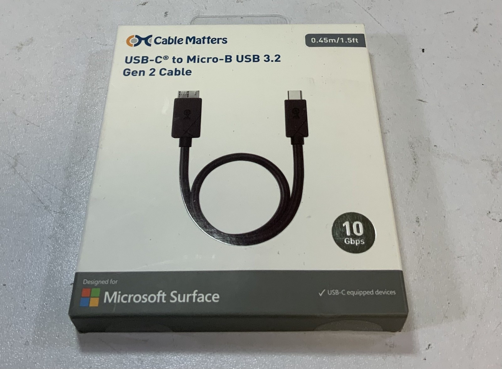 Cable Matters USB-C to Micro-B USB 3.2 Gen 2 Cable"S2B"