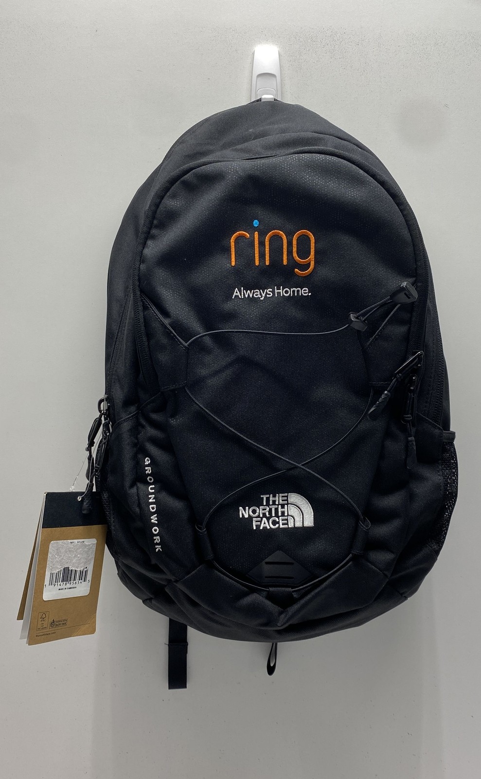 The North Face Groundwork Black Laptop Backpack Ring Always Home Promo