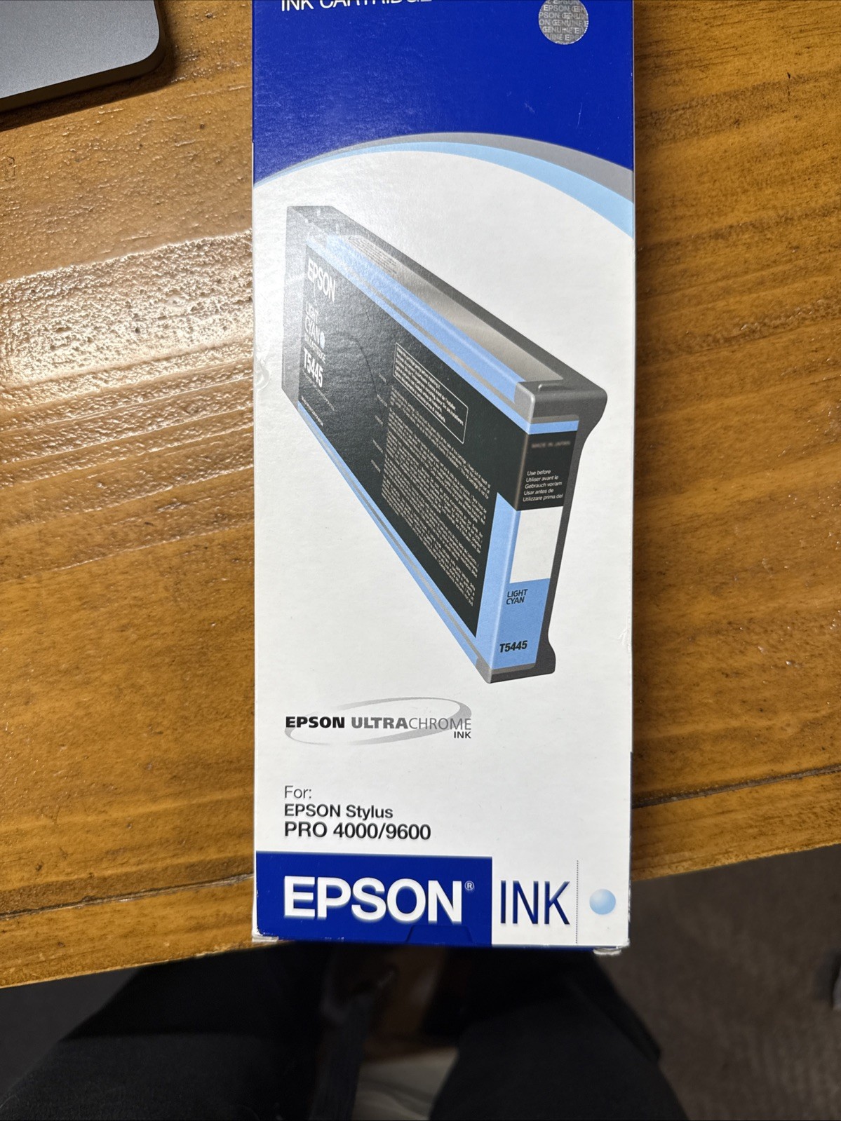 Genuine Epson 220ml Ink T5445 Light Cyan Stylus 4000/9600 