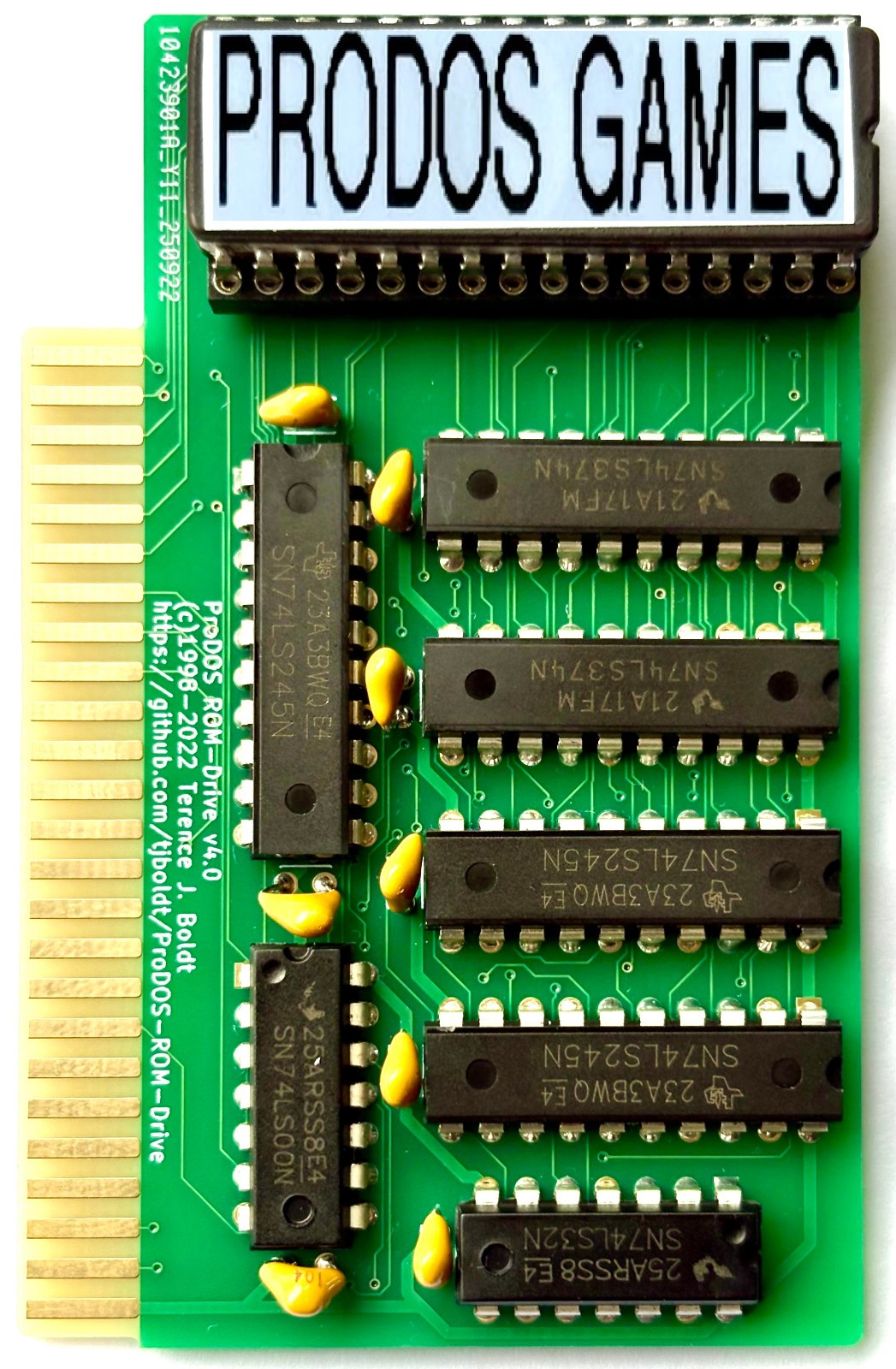 Apple II, II+,IIe  ProDOS Bootable 1MB  “GAMES”  ROM Drive v4.0