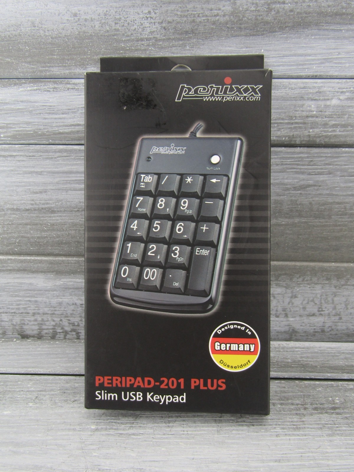 Perixx Peripad-201 Plus Slim Wired USB Numeric Keypad W/ Flat Scissors Keys