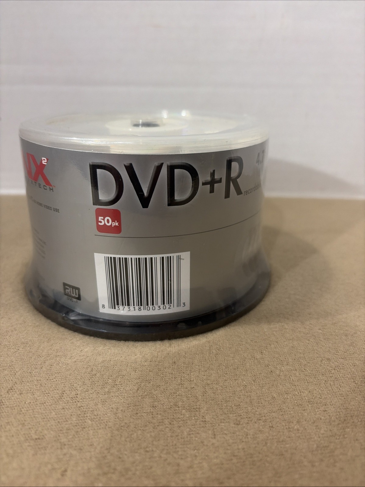 NEW SEALED NEXXTECH NX2 16x DVD-R 4.7GB 120 Min Video 50 Pack
