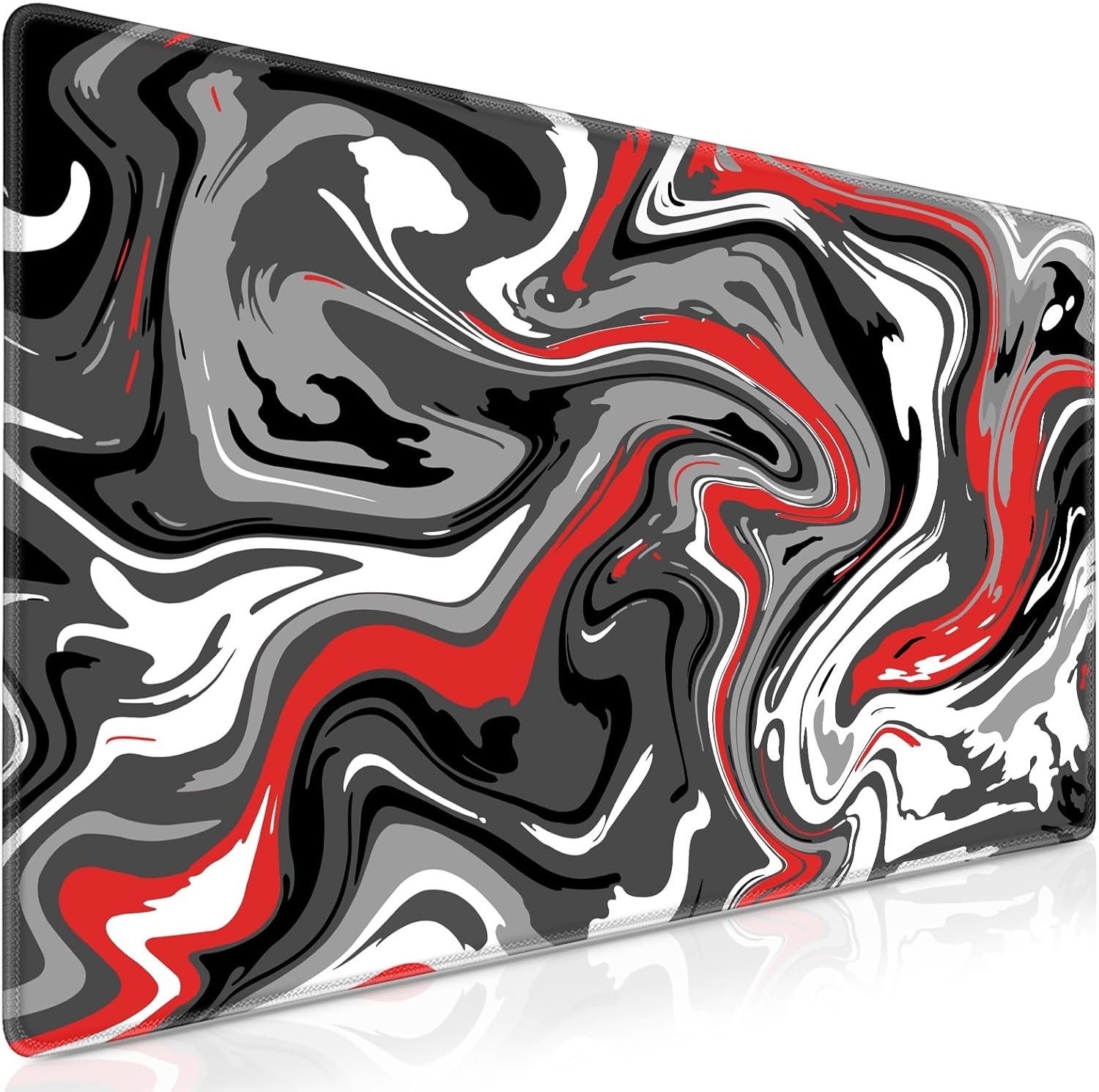 Gaming Mouse Pad, Fluid Pattern Mouse Pad 31.5X11.8Inch Large Extended Computer
