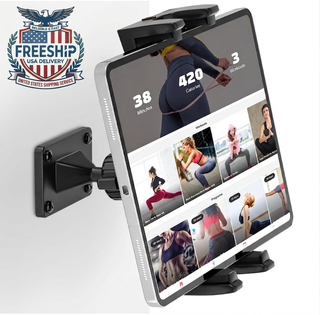 Tablet & Phone Wall Mount 360°, Compatible con 4.7"-12.9", Soporte Giratorio