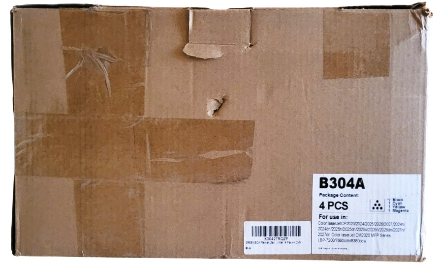 Toner Cartridge Replacement for 304A 4 Pack Cyan Black Magenta Yellow Sealed