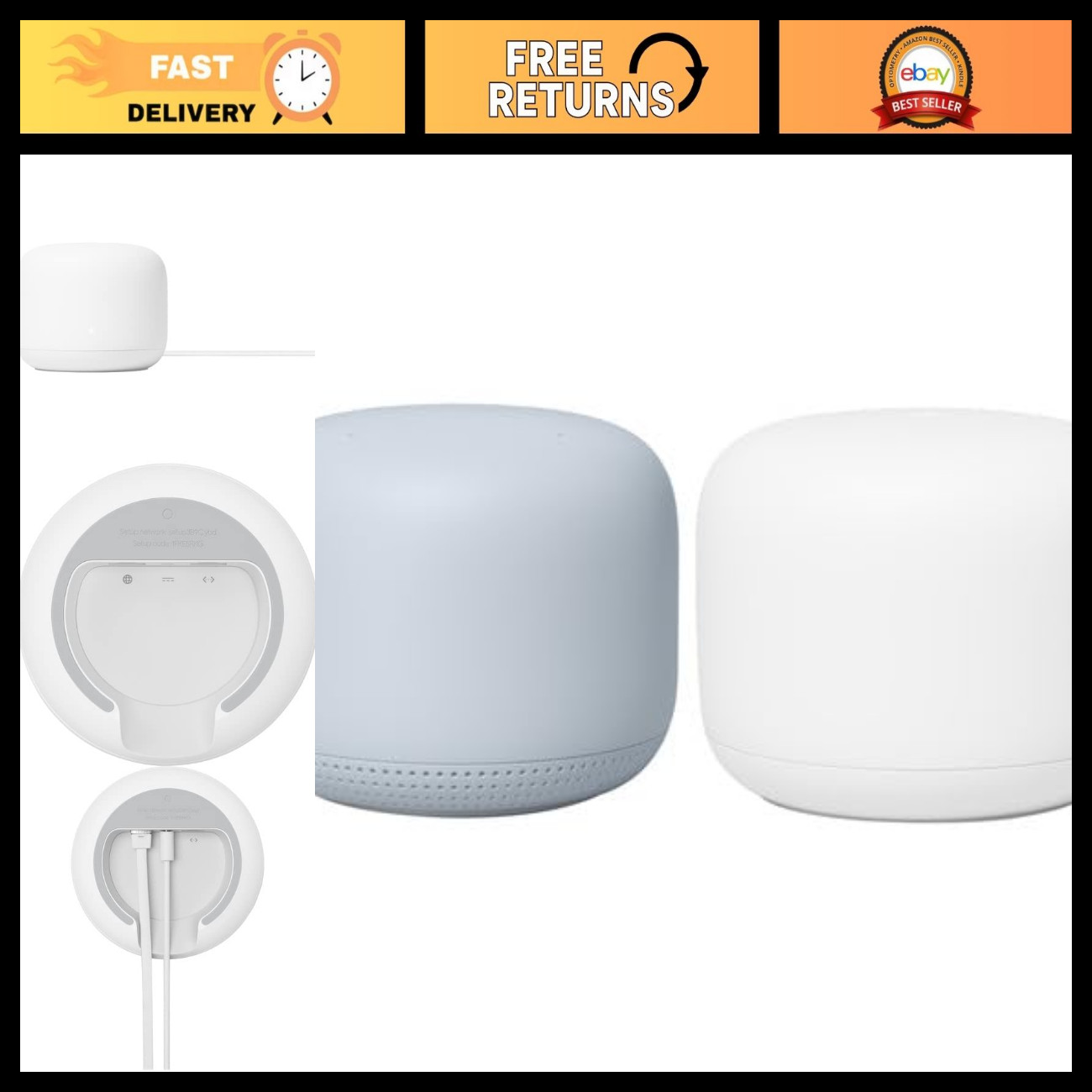 Mesh WiFi Router System - 2 Pack, Whole Home Coverage, Dual-Band, Easy Setup, Pa