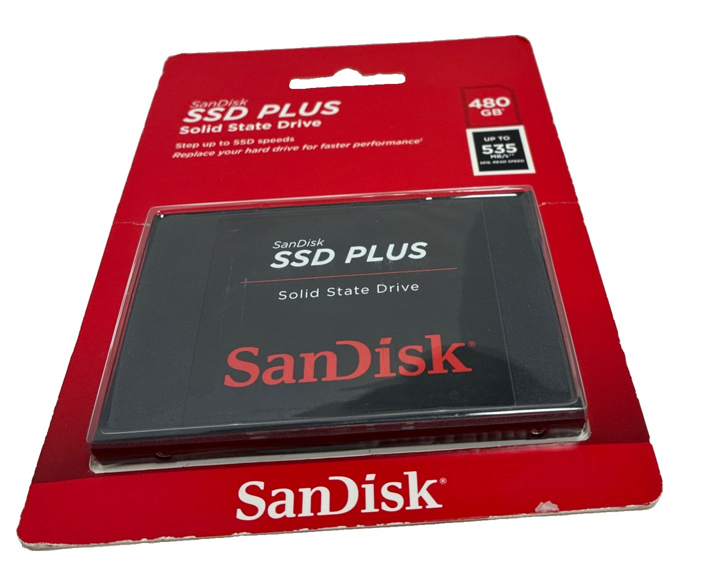 SanDisk SDSSDA-480G-G26 SSD Plus 480GB SATA-III Internal Solid State Drive New