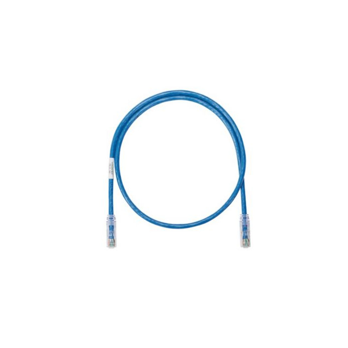 8 ft Panduit UTPSP8BUY 24 AWG Copper Cat 6 UTP Patch Cord Blue