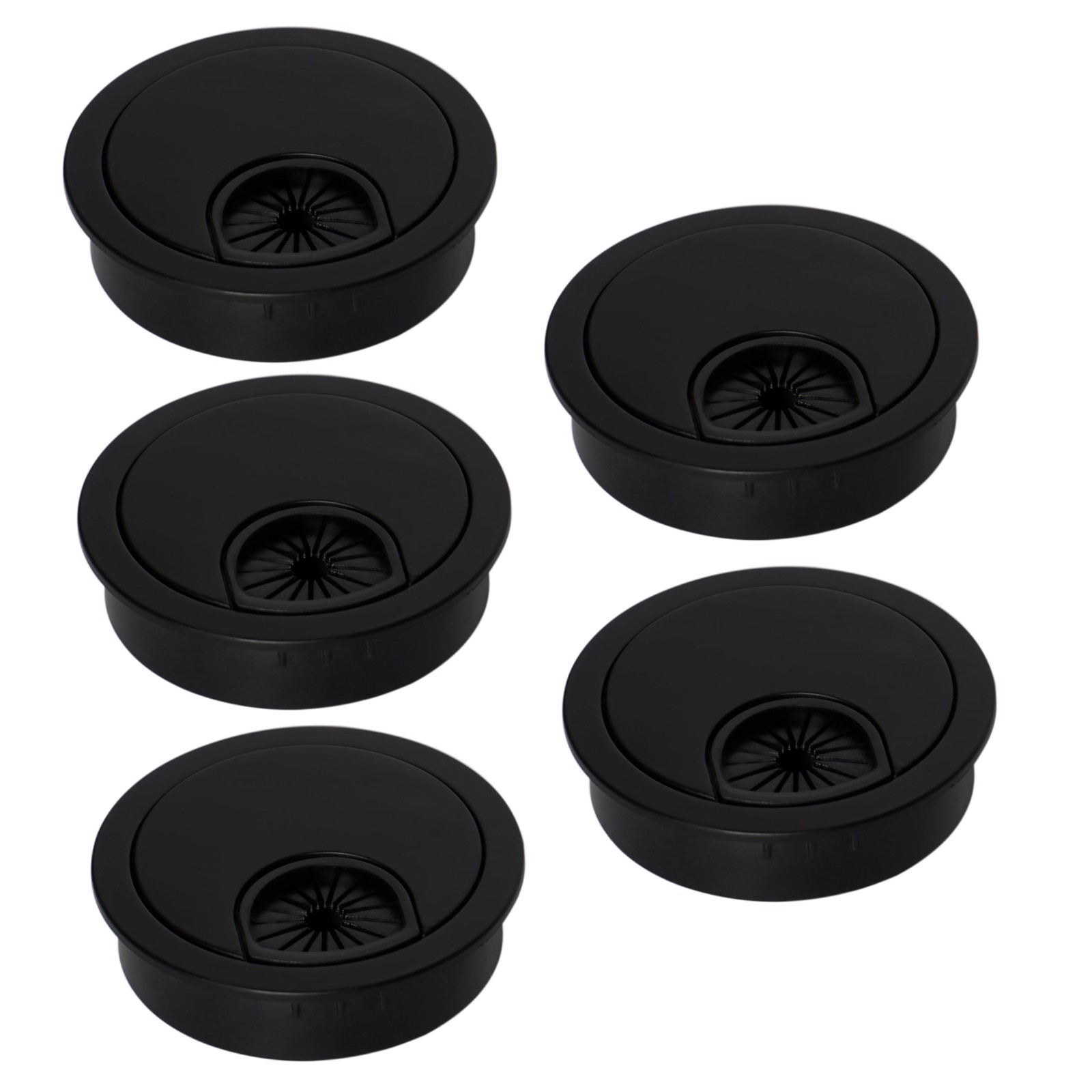 5 Pcs Plastic Desk Cable Grommet 2-1/2" –Durable Desk Hole Cover for Wire Man...