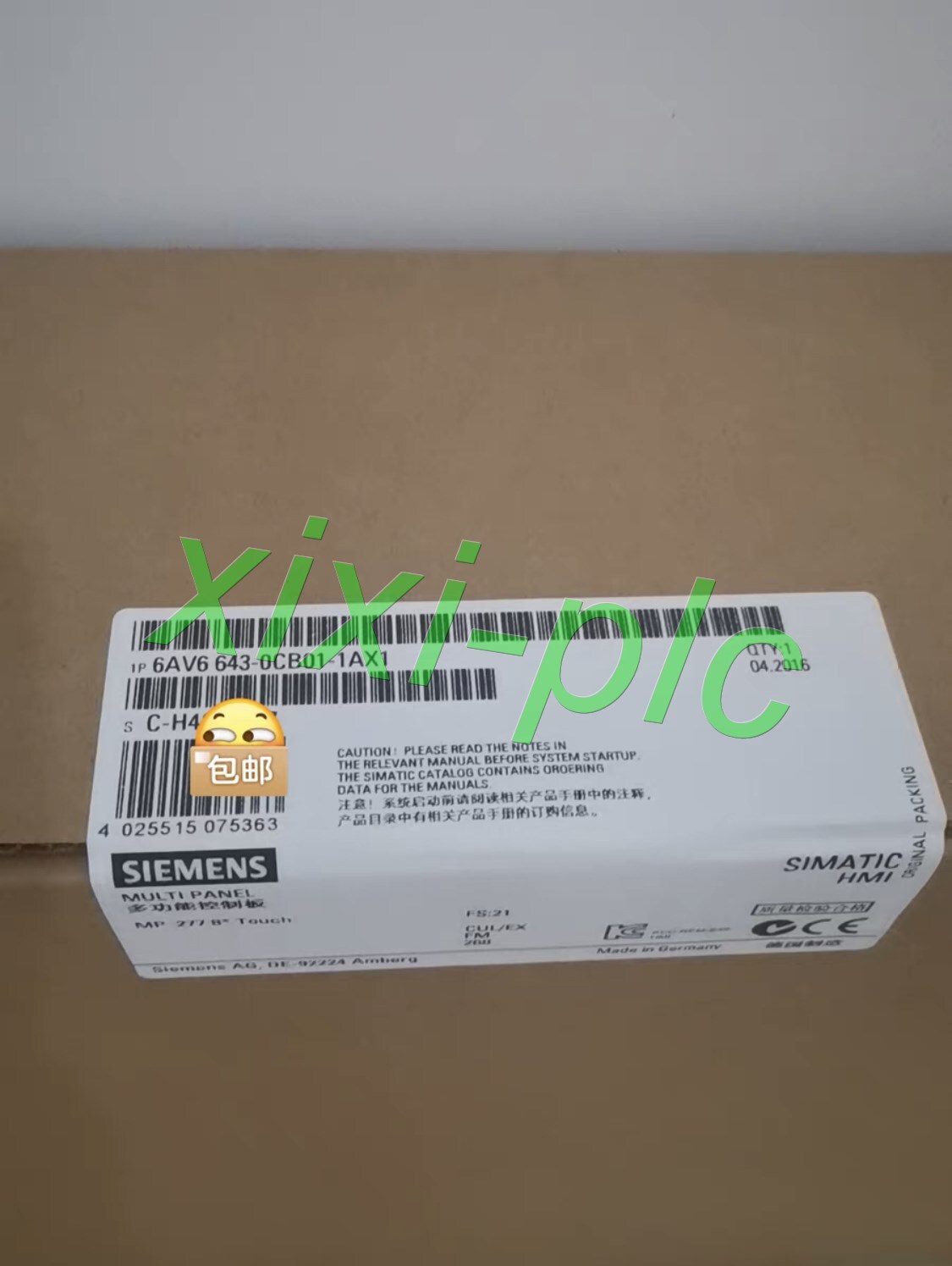 1PCS NEW  Siemens 6AV6643-0DB01-1AX1 touch screen DHL Express Delivery