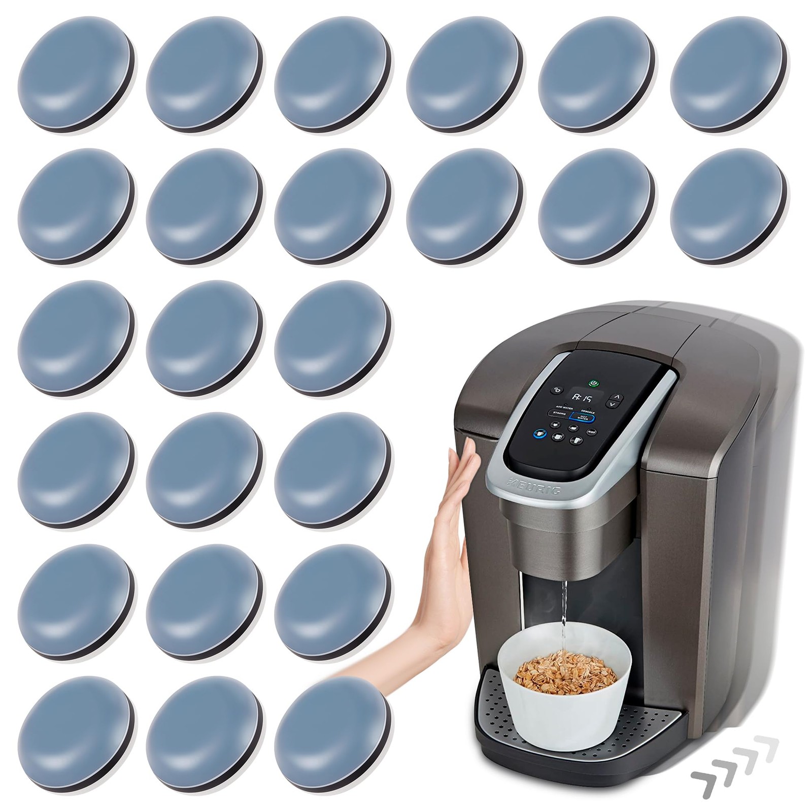 Appliance Sliders For Kitchen 24 Pcs Selfadhesive Small Kitchen Appliance Slider