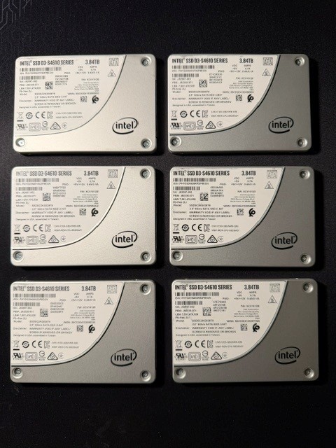 Intel D3-S4610 3.84TB SATA 2.5" SSD SSDSC2KG038T8 PLP Tested 98-100% Health
