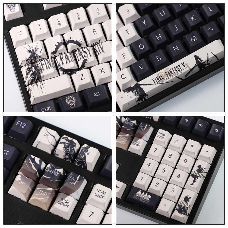 FF14 Final Fantasy XIV 108 Keycap Set PBT Cherry MX Mechanical Keyboard  Boxed
