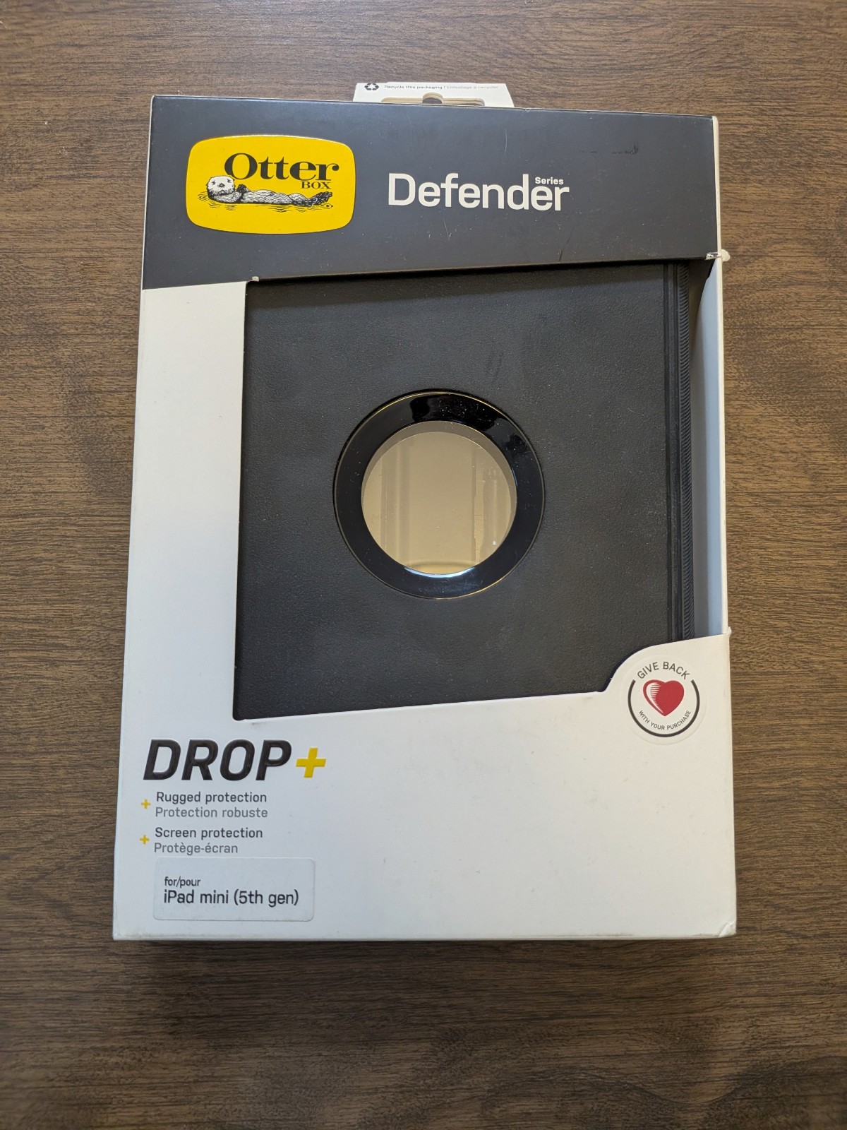 OtterBox Defender Series Case for iPad mini (5th gen) Black Rugged DROP+ Cover