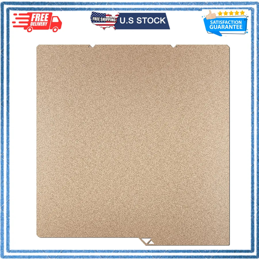 264x276mm Double Sided Textured Gold PEI Build Plate for Anycubic Kobra S1 X 4