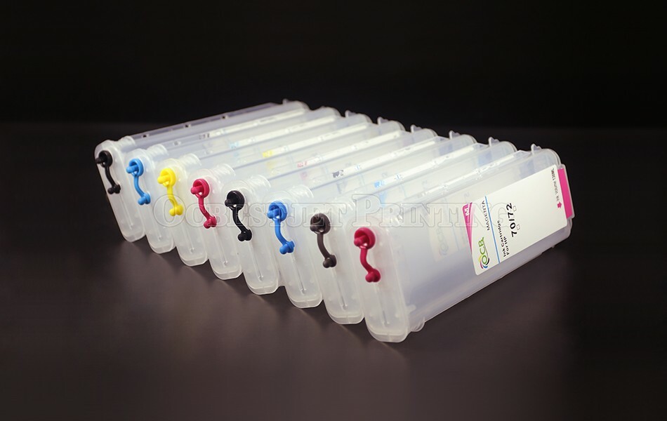 8 Colors/Set Refillable Ink Cartridge for HP 70 for HP DesignJet Z3100 Z3200