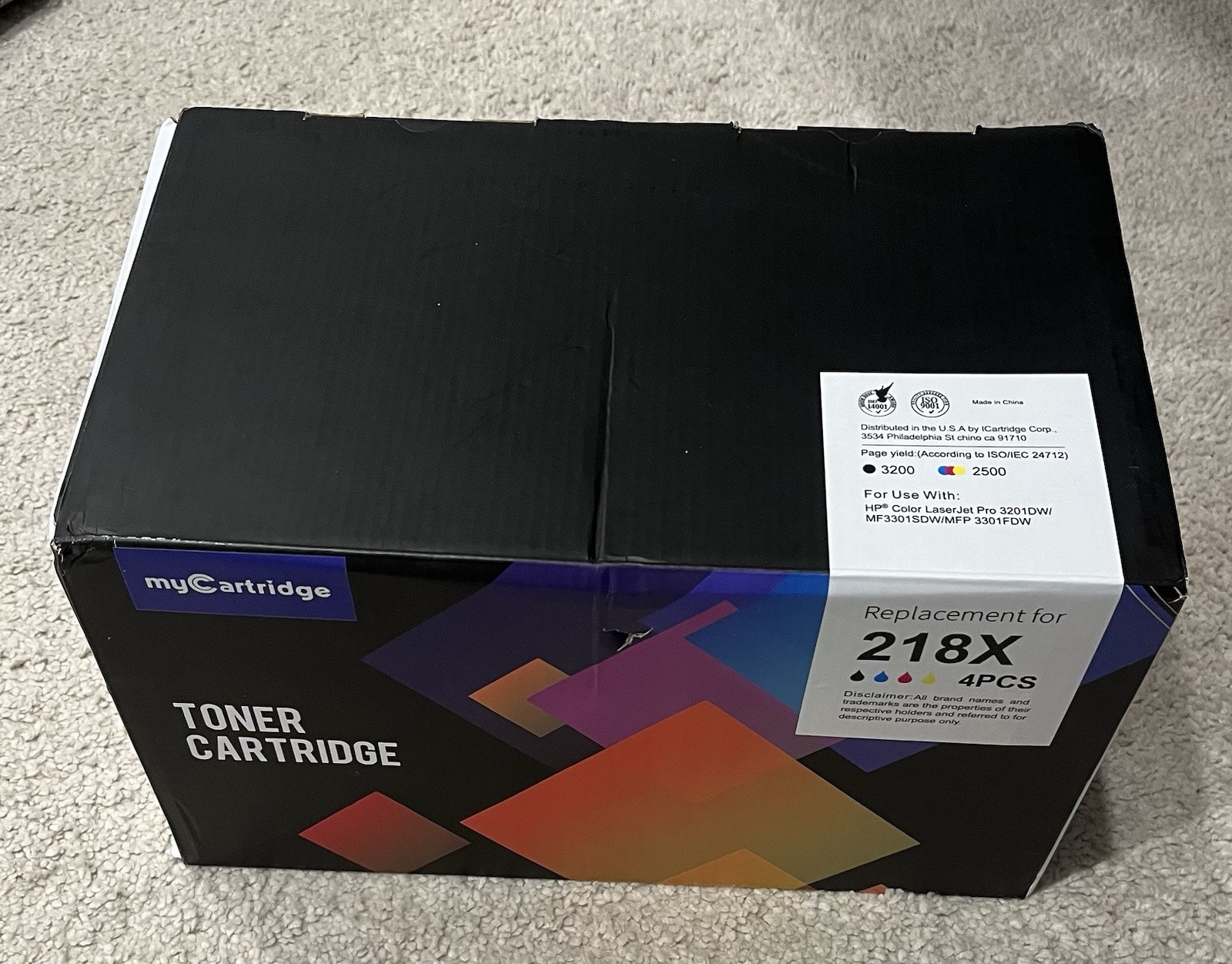 MyCartridge 218X Toner Cartridge 4 Pcs