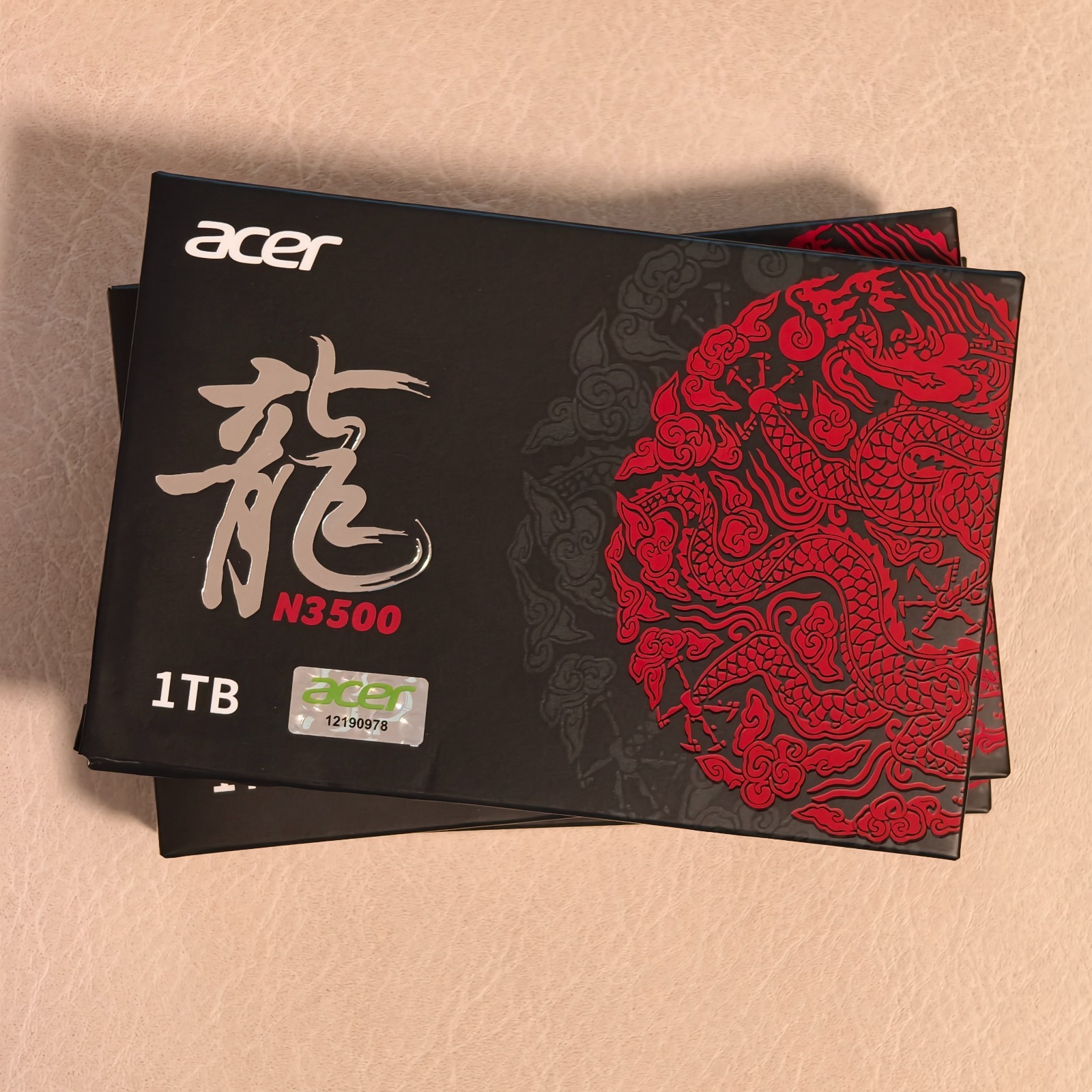Acer N3500 1TB NVMe SSD. PCIe 3.0 interface with read speeds up to 3500MB/s