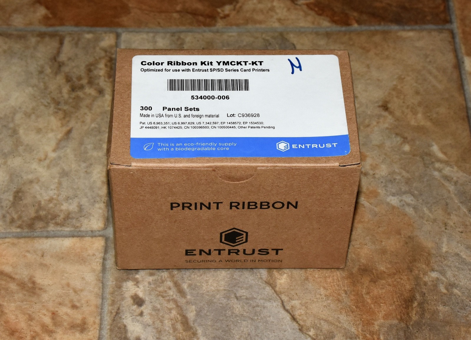 New Genuine Entrust Datacard 534000-006 YMCKT-KT Color Ribbon 300 Prints
