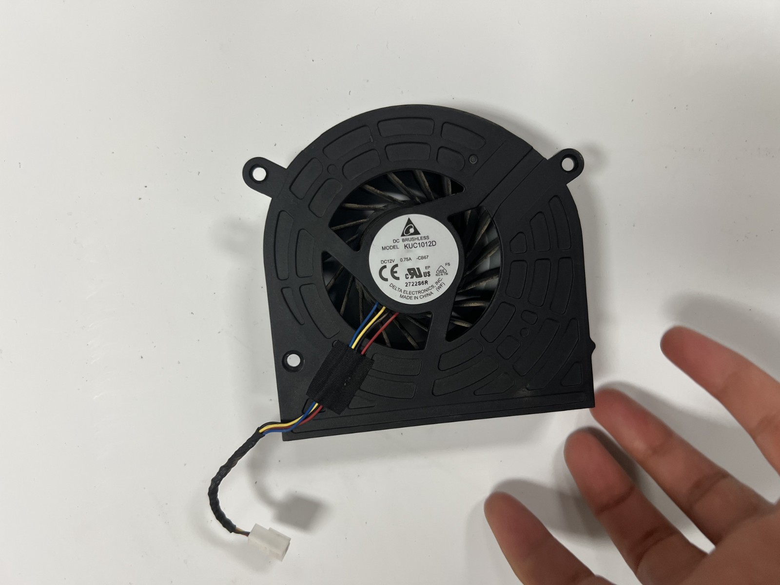 Delta Electronics 12V DC Cooling Fan - Model: KUC1012D