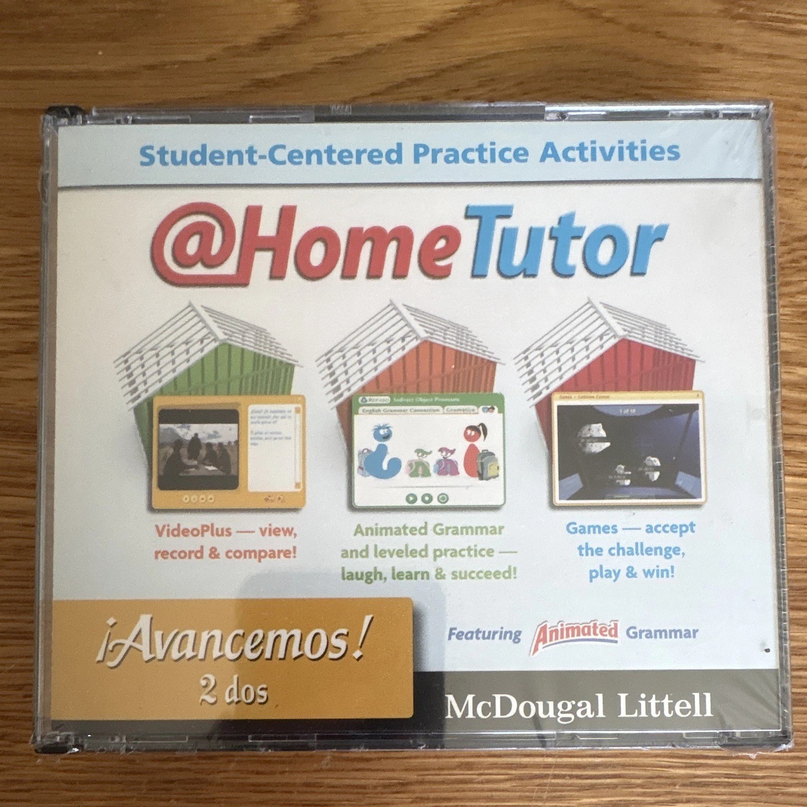 Avancemos @Home Tutor Level 2 (Spanish Edition) Student 3 Disc NEW SEALED