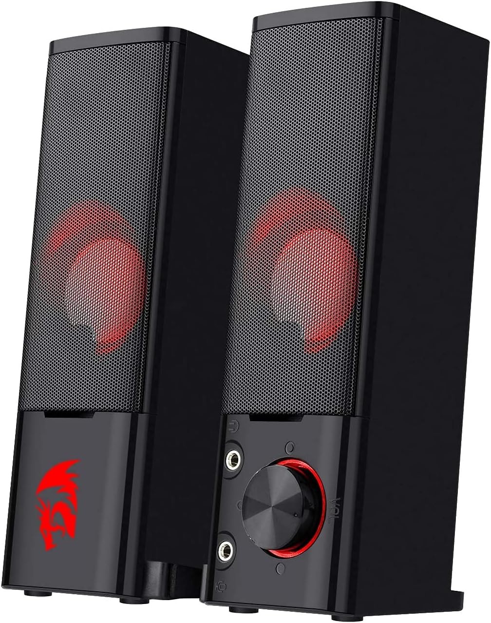 Redragon GS550 PC Gaming Speakers, 2.0 Channel Desktop Computer Sound Bar