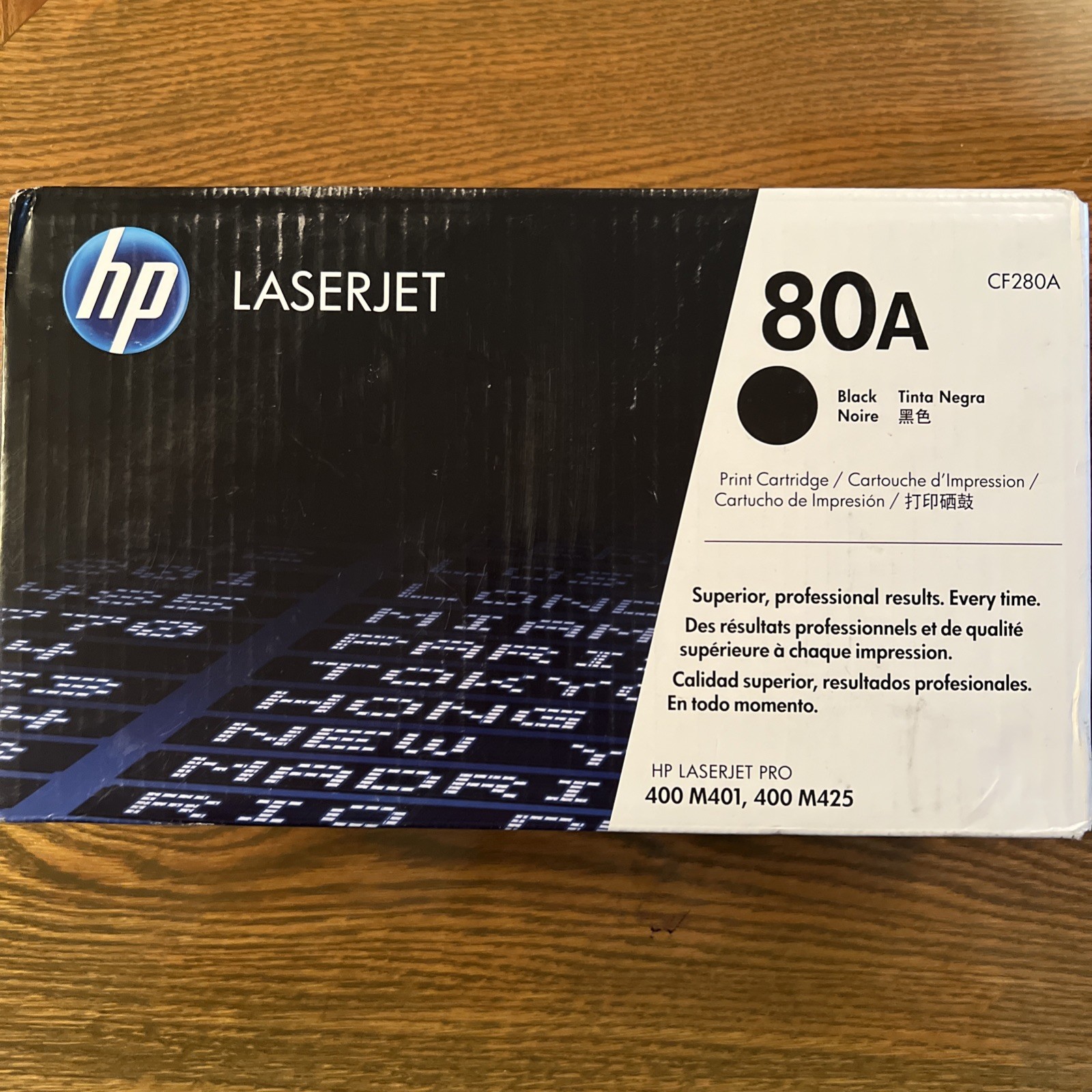 Unopen box 80A CF280A Black LaserJet Toner Cartridge