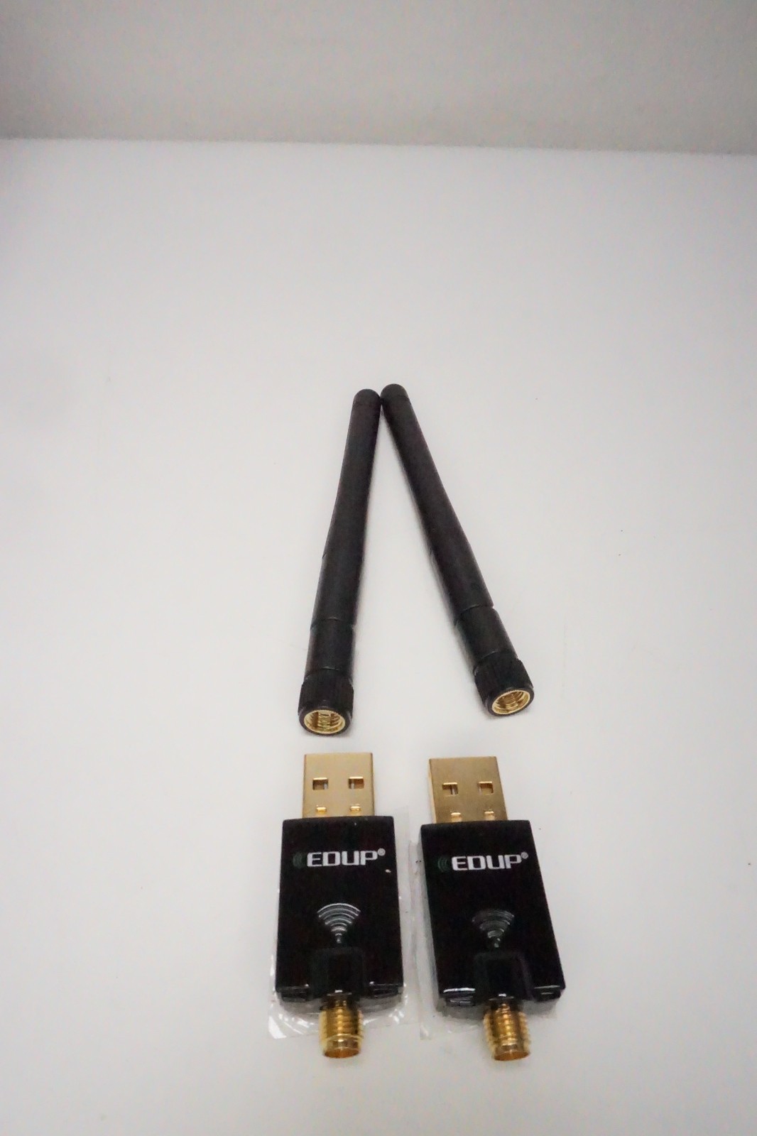 2x EDUP 600Mbps Wireless Dual Band USB Adapter With Antenna Black