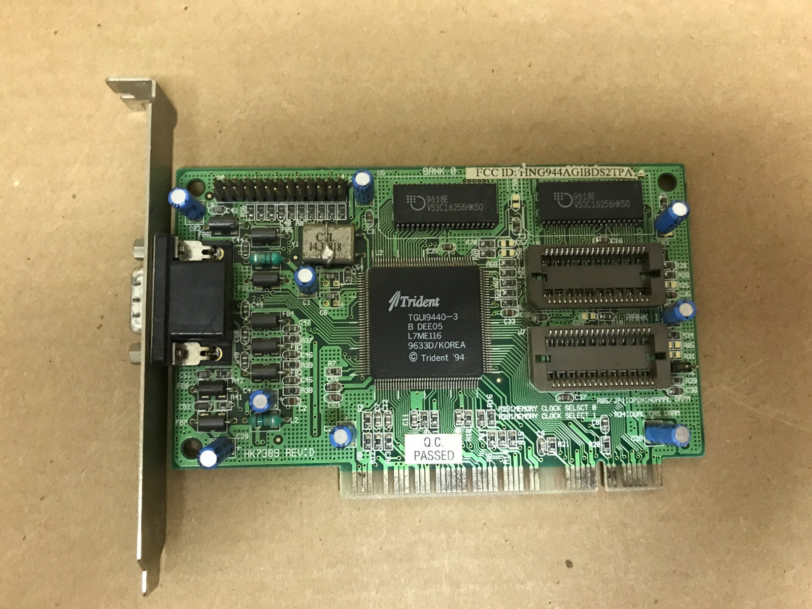 HK7389 Trident microsystems TGUI9440-3 pci VGA Ccard