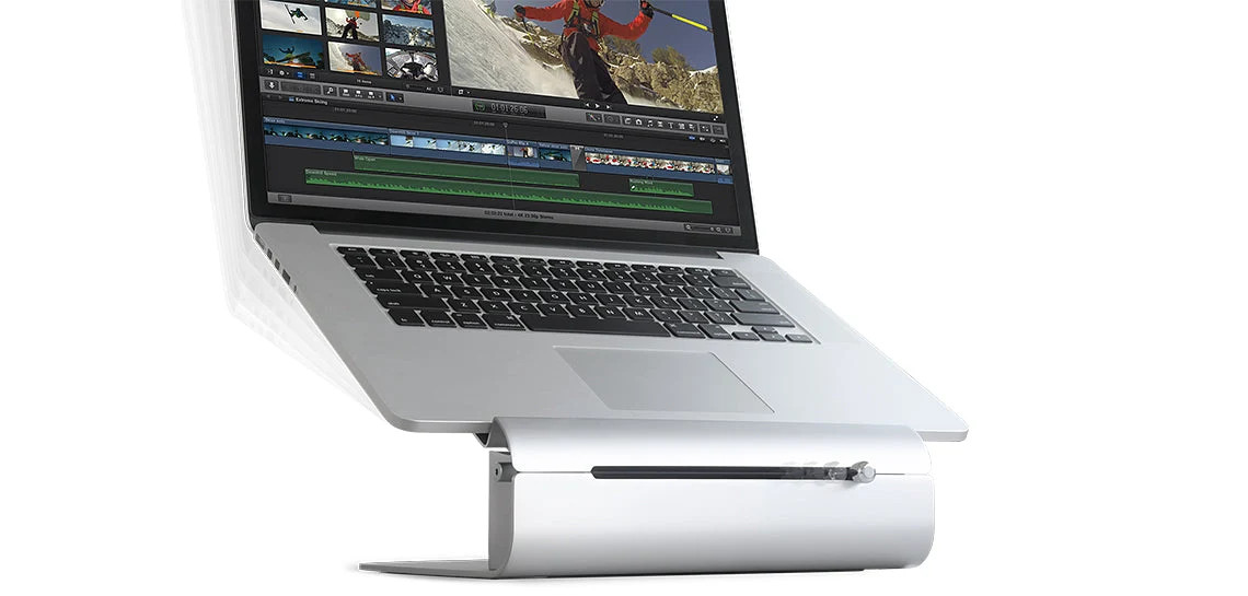 Rain Design - iLevel2 Adjustable Height Laptop Stand - Silver - New In Box