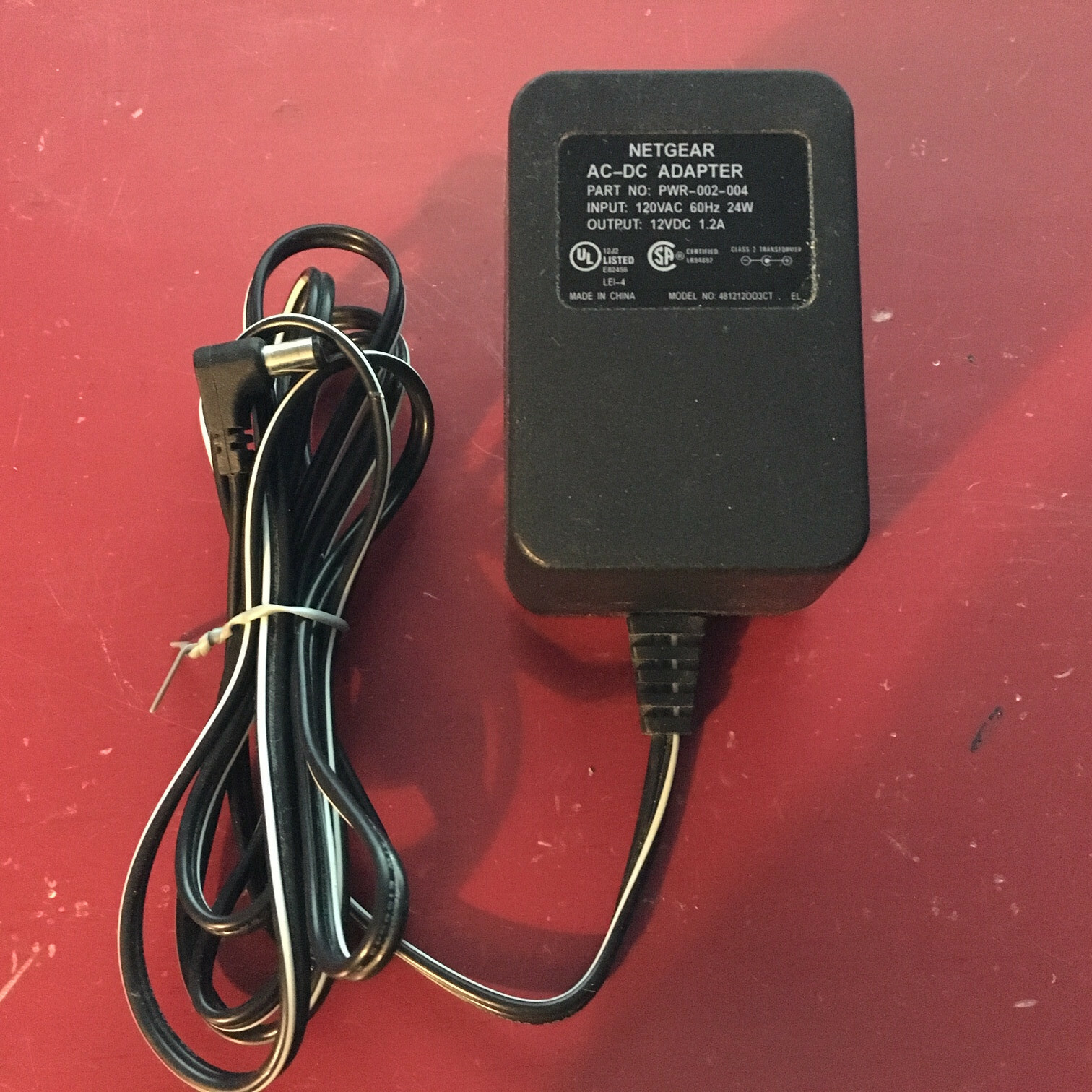 Netgear (PWR-002-004) 60Hz 24W 12V 1.2A AC-DC Adapter Power Supply Charger 