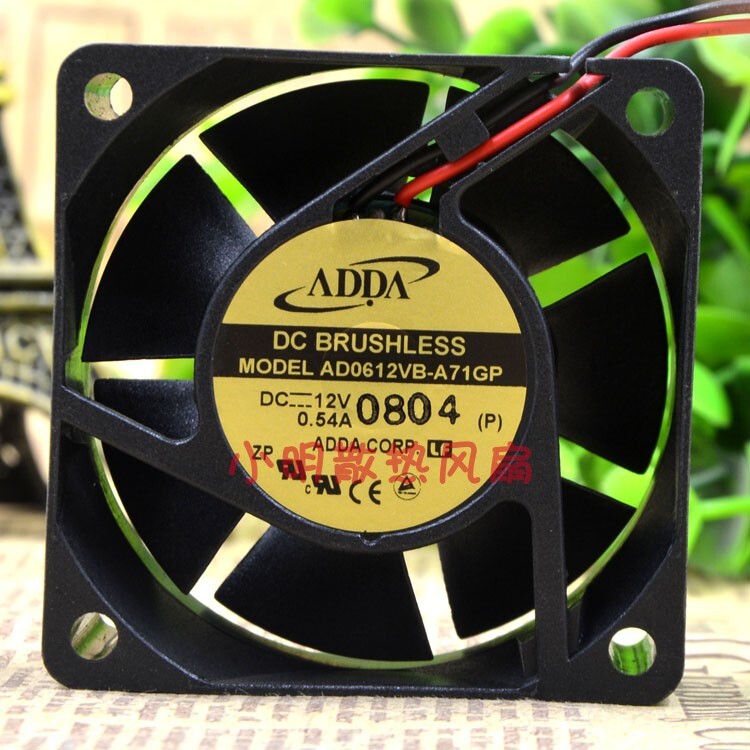 1 pcs 6CM/cm chassis cooling fan   AD0612VB-A71GP 12v 0.54A 6025 