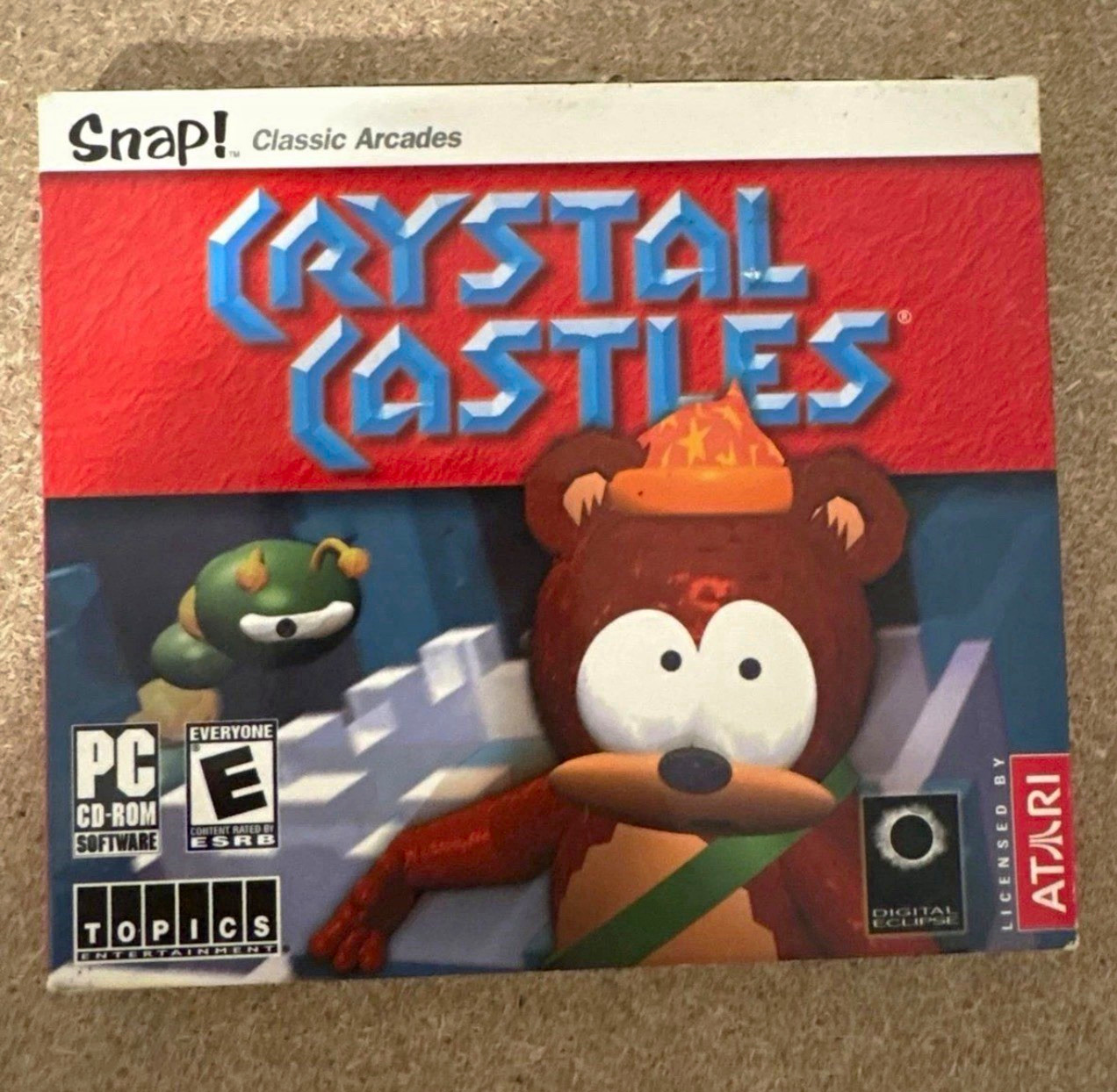 4 Game Bundle Atari Snap Classic Arcades PC CD-ROM - Crystal Castles, Combat