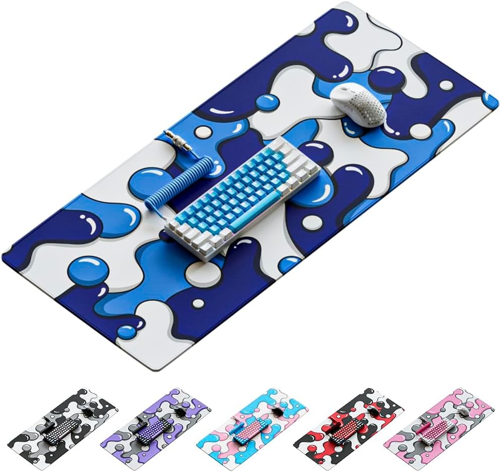 Kraken Gaming Mouse Pad Large Blue XXL Mouse Pad Gaming Desk Mat Keyboard Thick