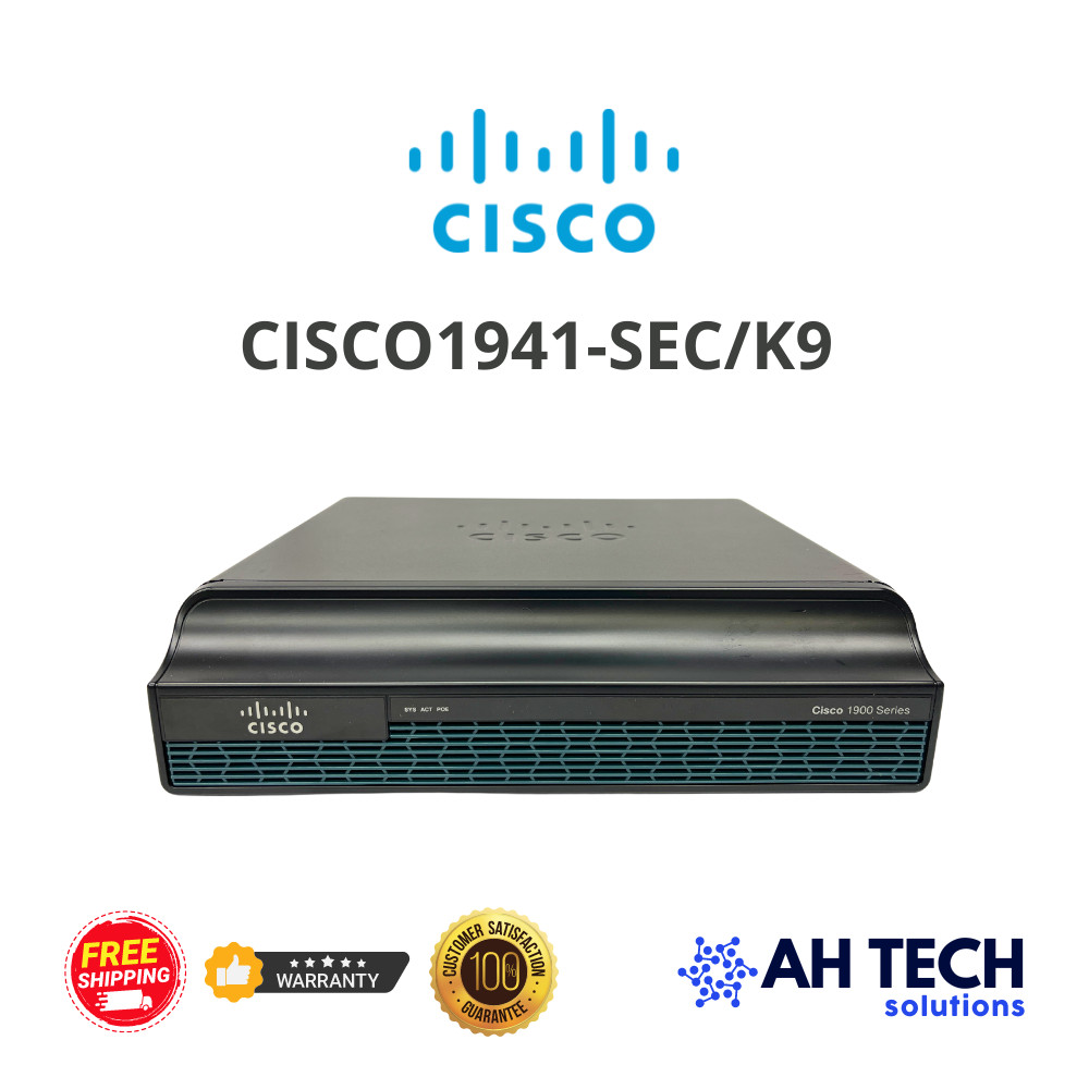 Cisco 1941-SEC/K9 Integrated Security Router w/ RM, PRE-OWNED, 