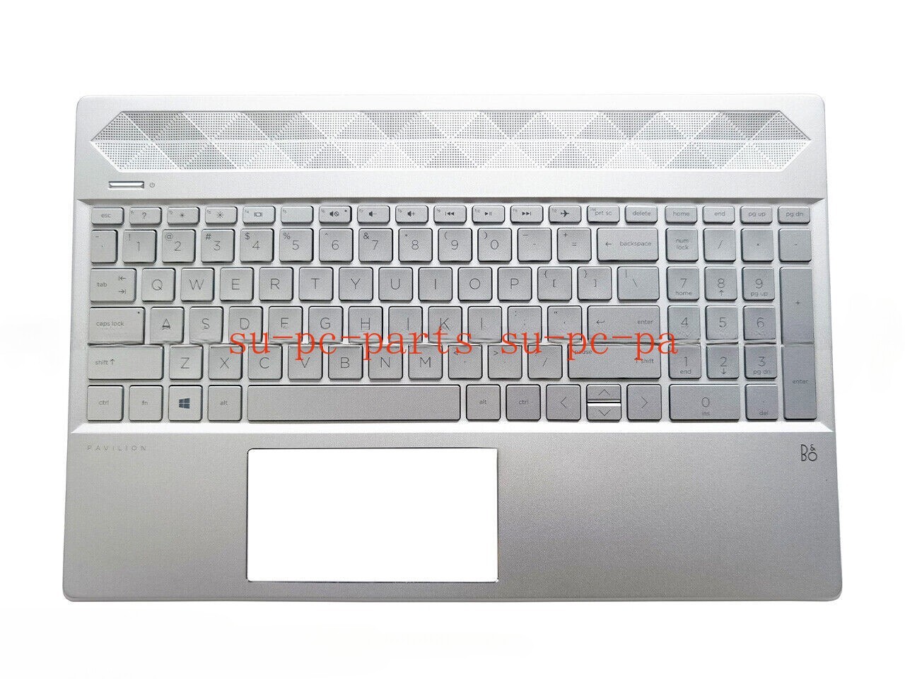 New/Orig HP Pavilion 15-CS TPN-Q208 15-CW TPN-Q210 Palmrest US Keyboard BL SLV