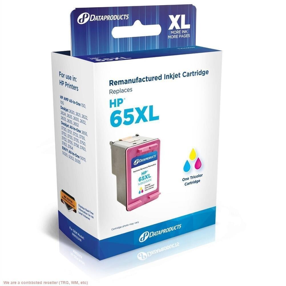 Data Products Remanufactured HP 65 Tri-Color XL High Yield Single Ink Cartridge