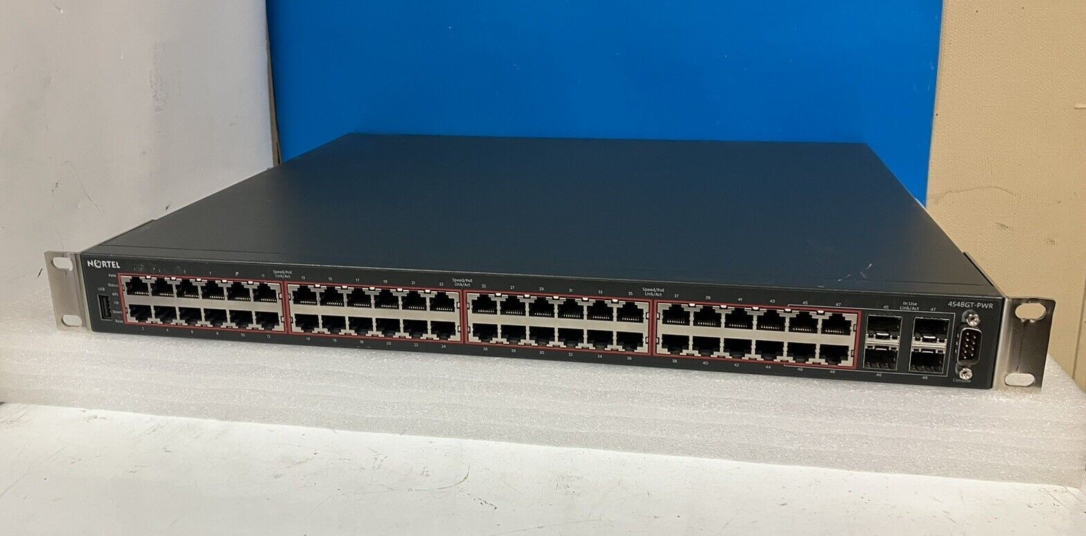 ~ Nortel ANATEL 4548GT-PWR 48 Port Ethernet Routing Switch AL4500A14-E6