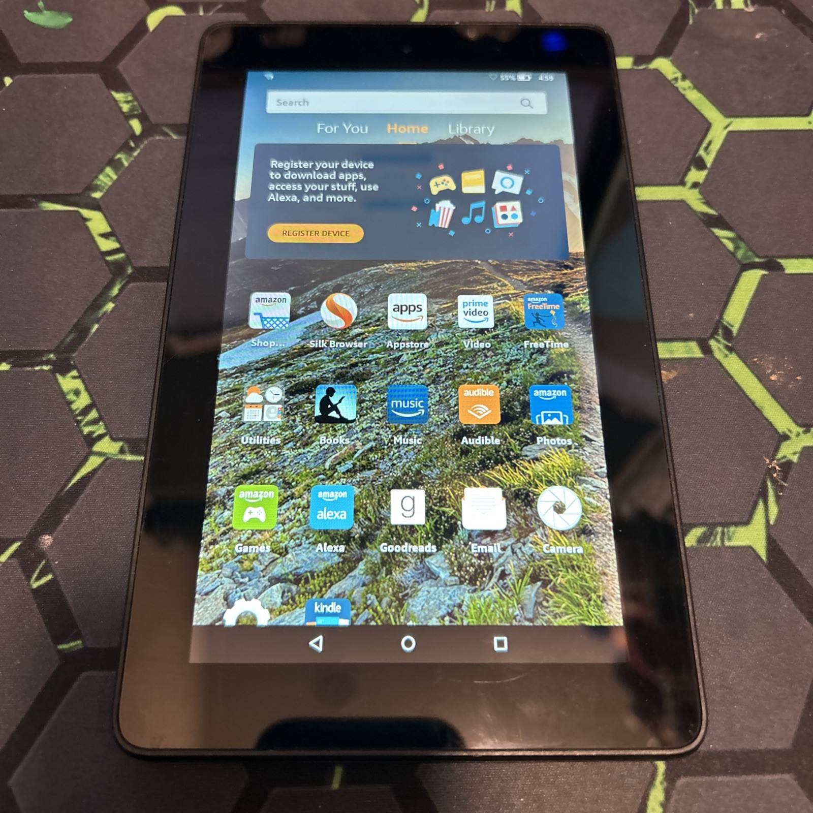 Amazon Kindle Fire  5th Generation 8GB Wi-Fi 7" Black Tablet SV98LN