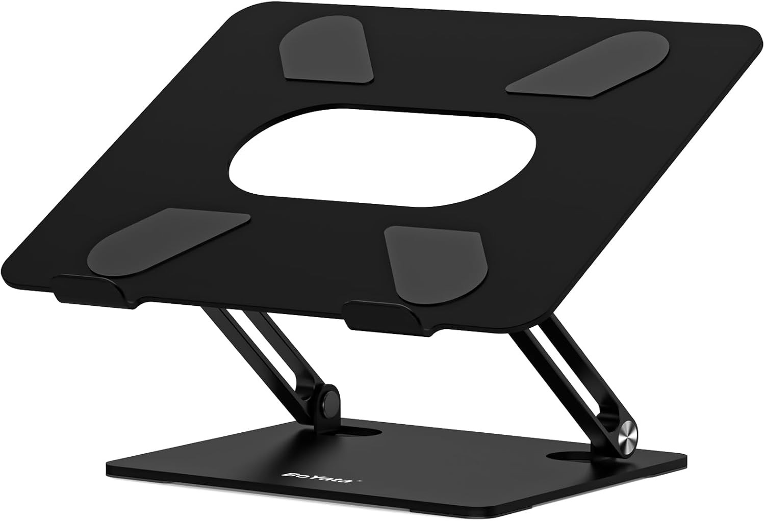 Laptop Stand, Adjustable Multi-Angle Riser, up to 17 Inches, Black