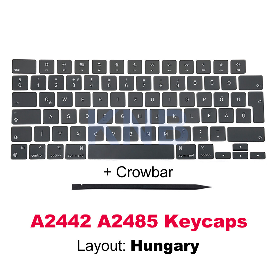 New A2442 A2485 Keycaps Keys Hungarian For Macbook Pro M1 14" 16" Keycap Hungary