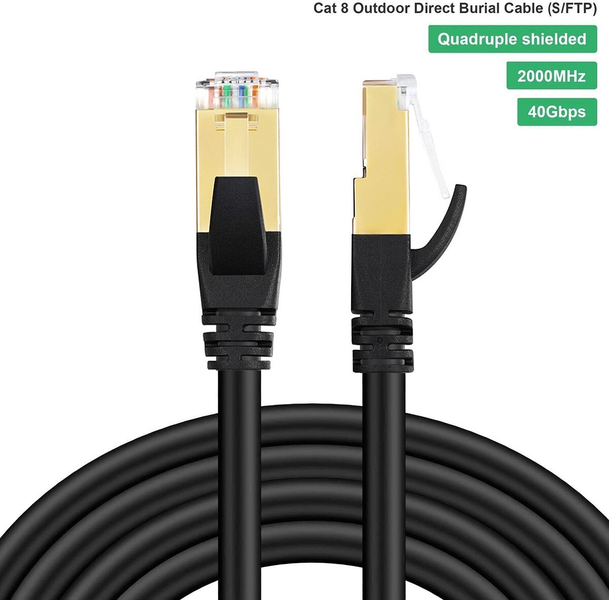 Cat8 Cat 6 5e Cable Ethernet LAN for Modem, Router, PS3, PS4,Xbox (3ft~66ft) Lot