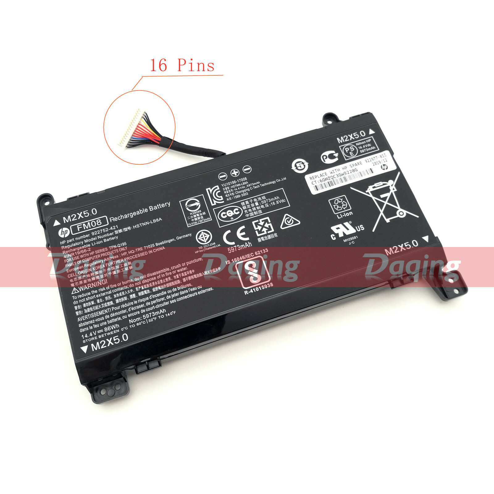 New Original FM08 OEM Battery for HP Omen 17-AN HSTNN-LB8A HSTNN-LB8B 922753-421