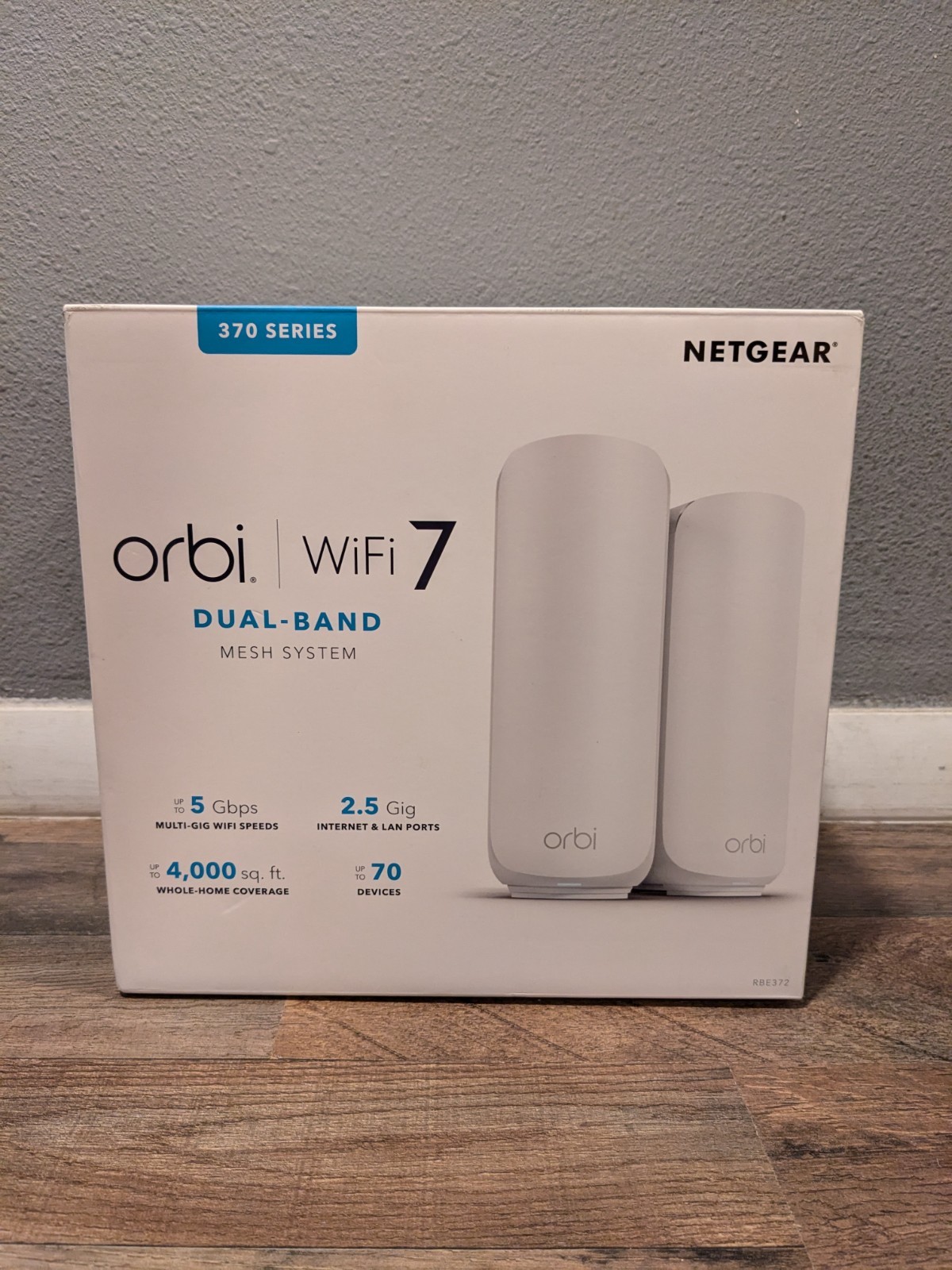 NETGEAR Orbi 370 Series Dual Band BE5000 WiFi 7 Mesh Routers RBE372 +TESTED