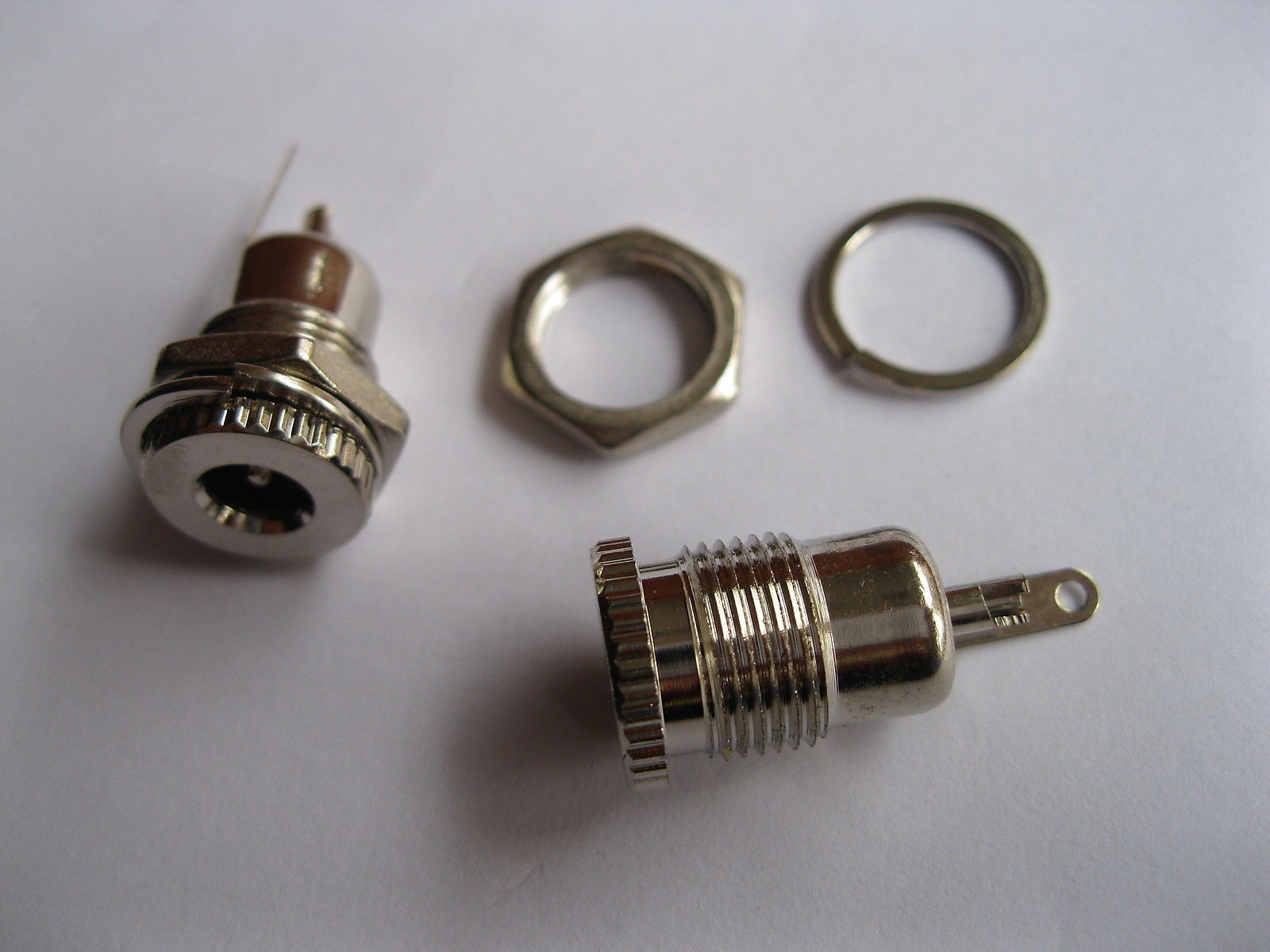 50 pcs 5.5x2.1mm DC Power Jack Heavy Duty Metal Chassis Jack Socket Solder Type